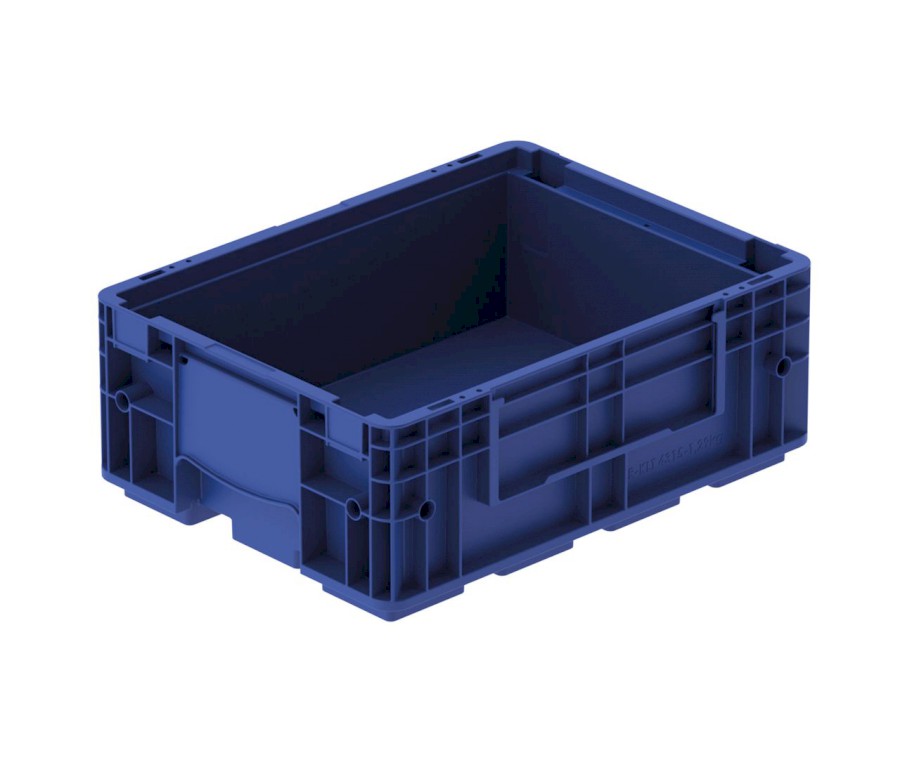 Přepravka R-KLT 4315 tmavě modrá RAL 5003, uzavřená